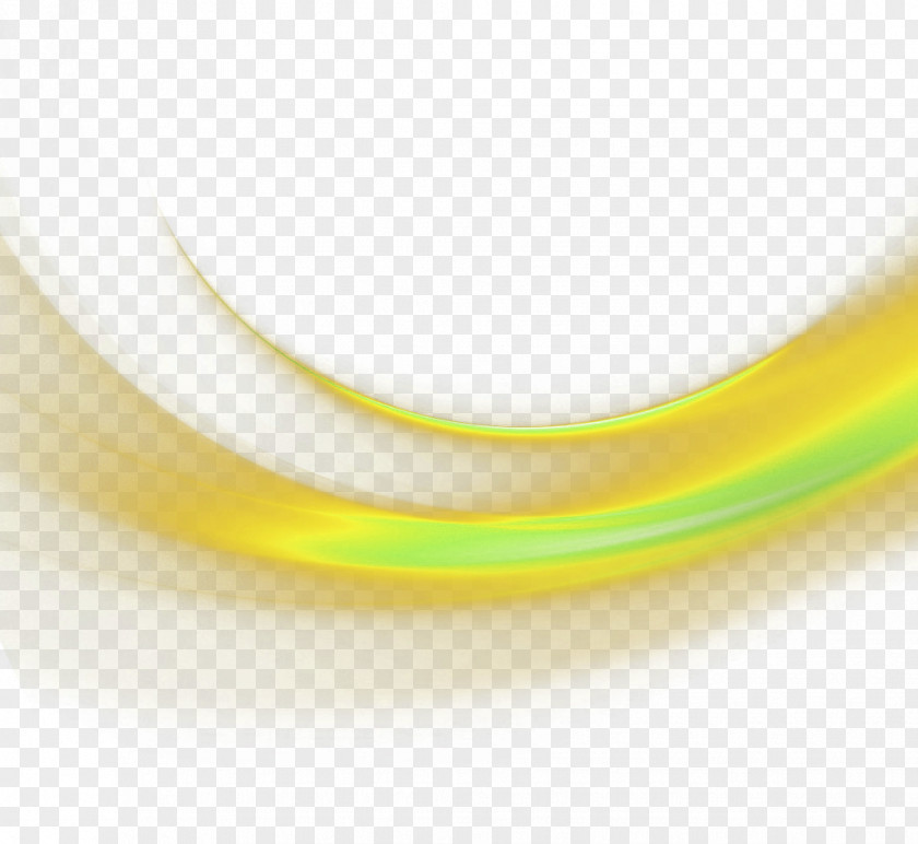 Yellow Fresh Curve Light Effect Element PNG fresh curve light effect element clipart PNG