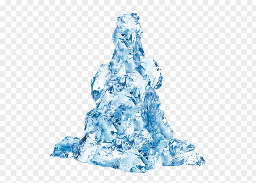 Blue Icebergs Decorative Elements Ice PNG