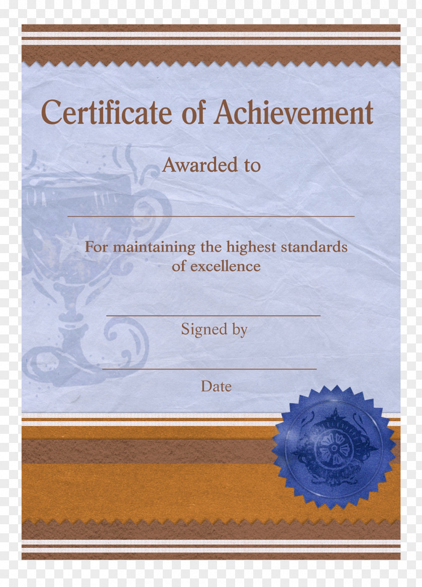 Certificate Template Paper Certification PNG