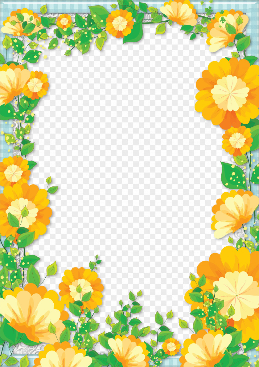 Floral Border Design Download Graphic PNG