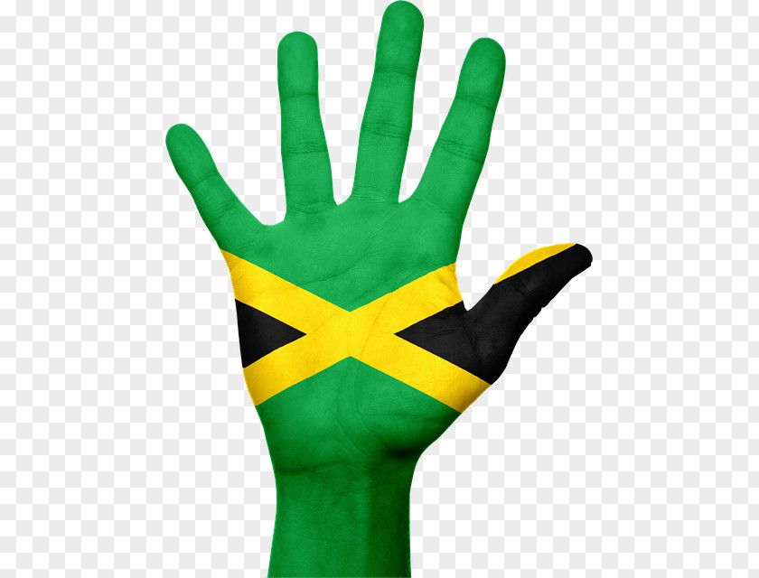 Hand Flag Of Jamaica Stock.xchng Image PNG