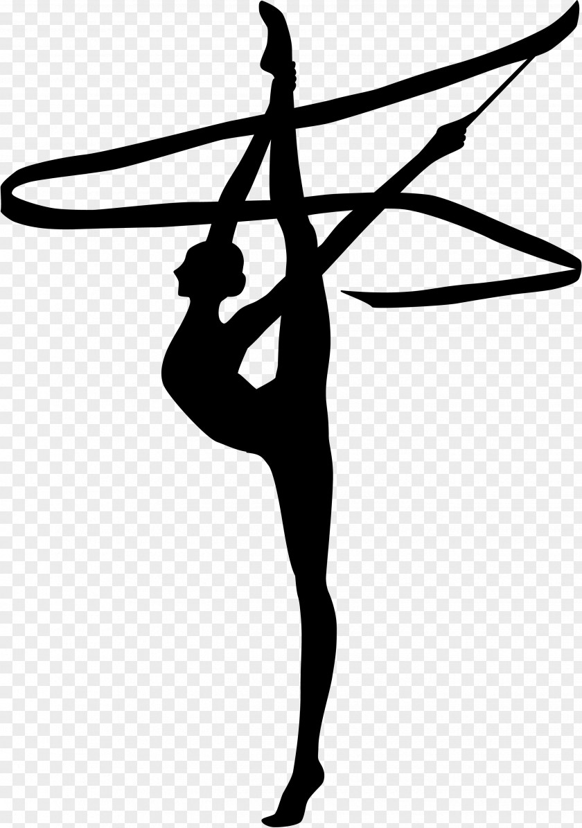 Rhythmic Gymnastics Artistic Silhouette Illustration At The 2019 Summer Universiade PNG