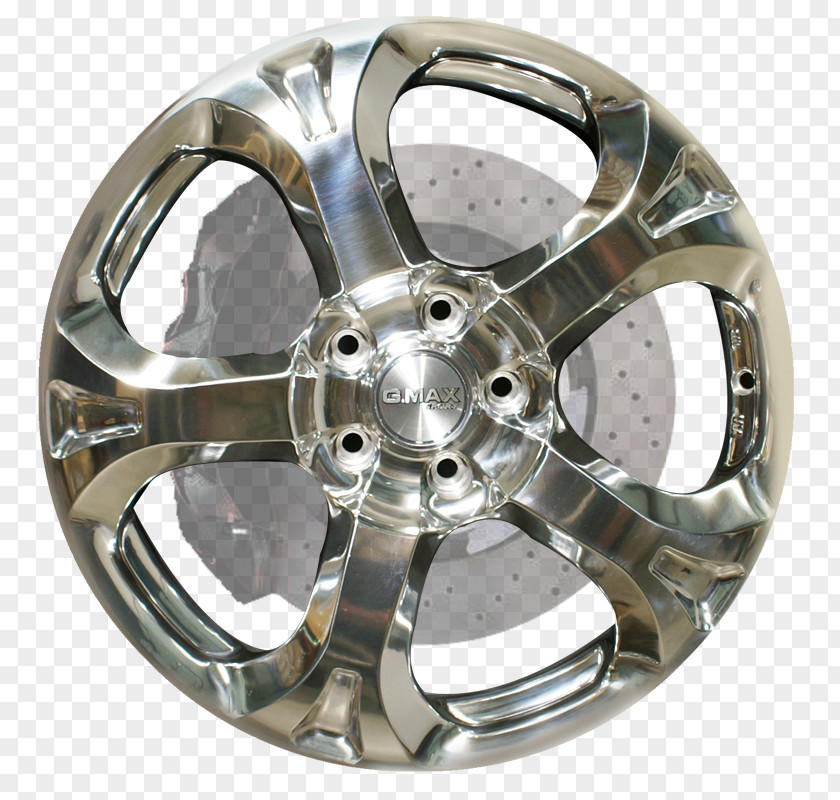 Silver Alloy Wheel Hubcap Spoke Rim PNG