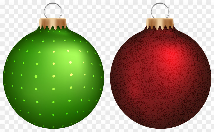 Green Red Christmas Balls Ornament Santa Claus Tree Clip Art PNG