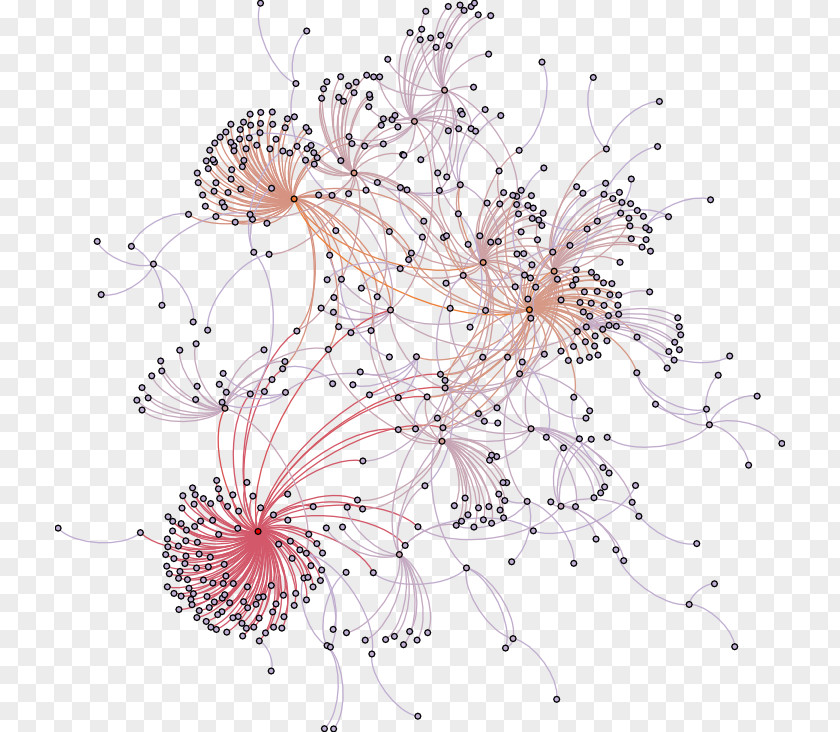 Complex Network Floral Design Systems Computer PNG