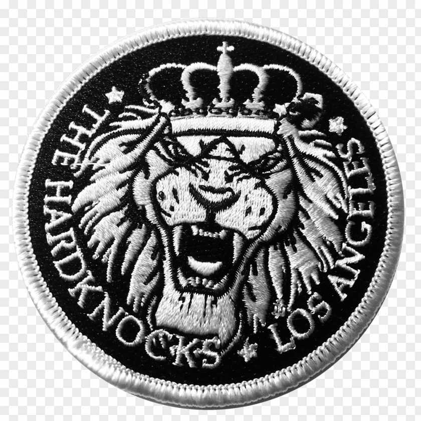 Crucified Skinhead Lion's Law 0 Tax Contra Records Embroidered Patch PNG