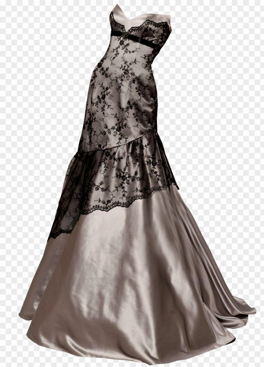Elegant Black Dress Little Skirt Designer Elegance PNG