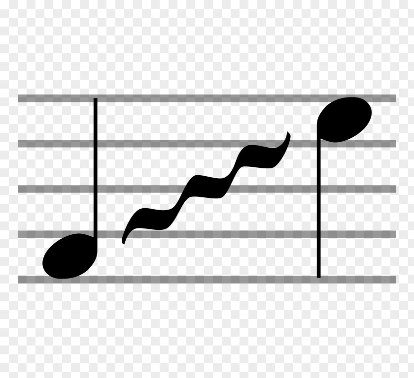 Musical Note Glissando Notation Portamento Theatre PNG