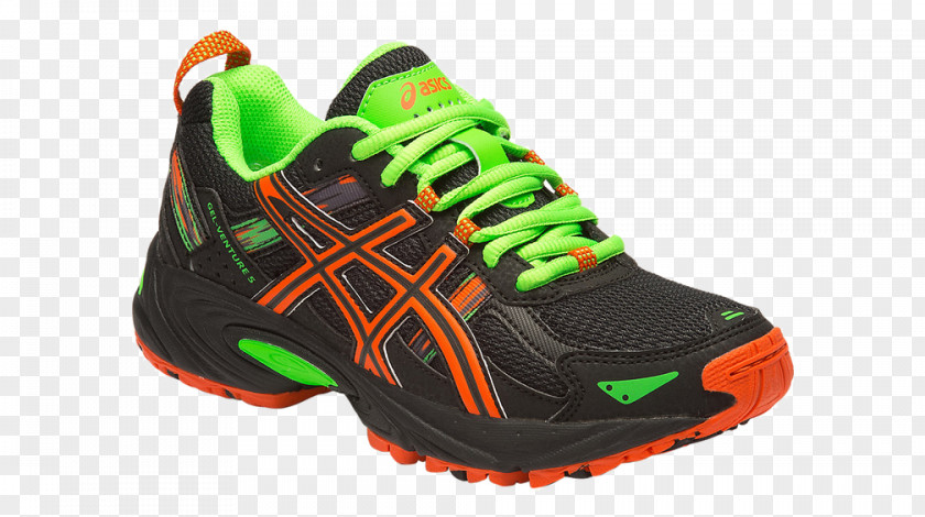 Orange Asics Tennis Shoes For Women Sports Boy's Gel-Venture 5 GS Running A1575139 Basketball Shoe PNG