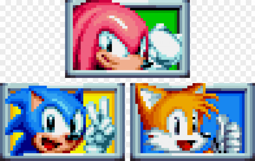 Sonic The Hedgehog Mania & Knuckles Tails Forces PNG