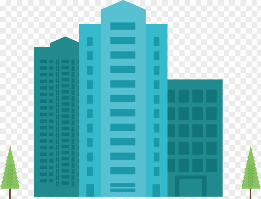 Vector Icon Design High-rise Building PNG