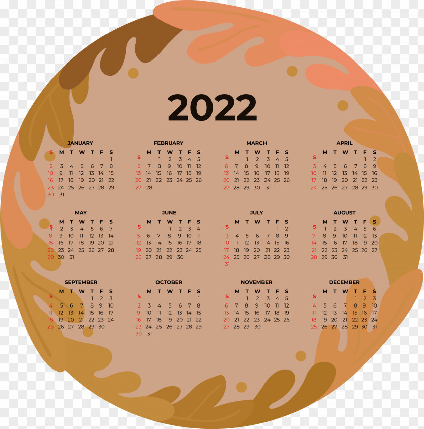 2022 Calendar 2022 Printable Yearly Calendar Printable 2022 Calendar PNG