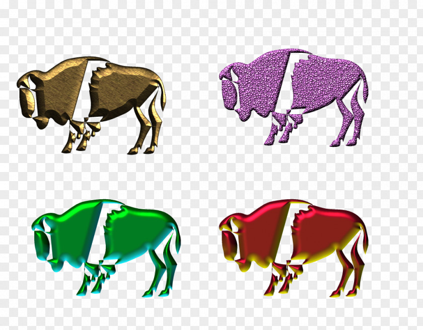 Bison Cattle Impala Baboons Bird PNG