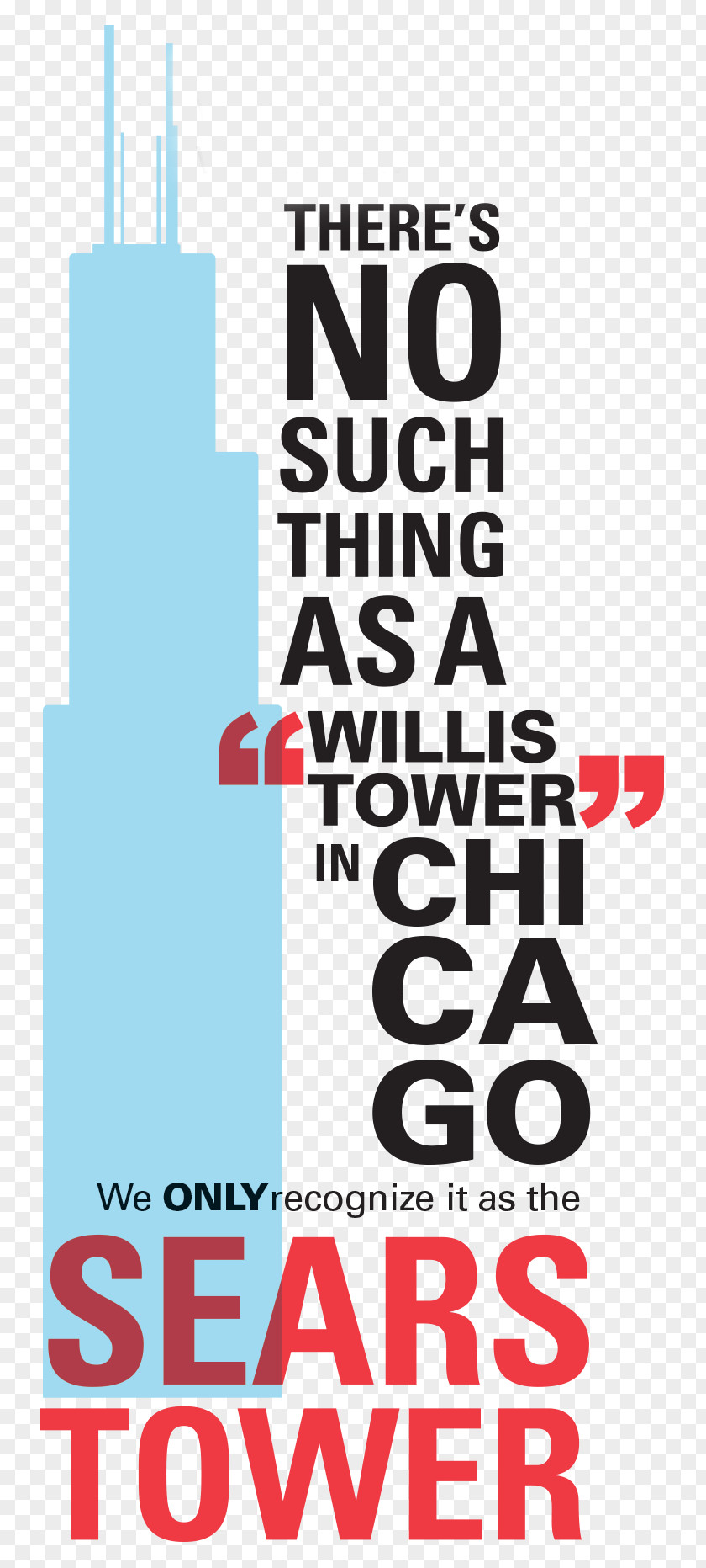 Can Tower Willis The Chicagoan Graphic Design University Of Illinois At Chicago Poster PNG