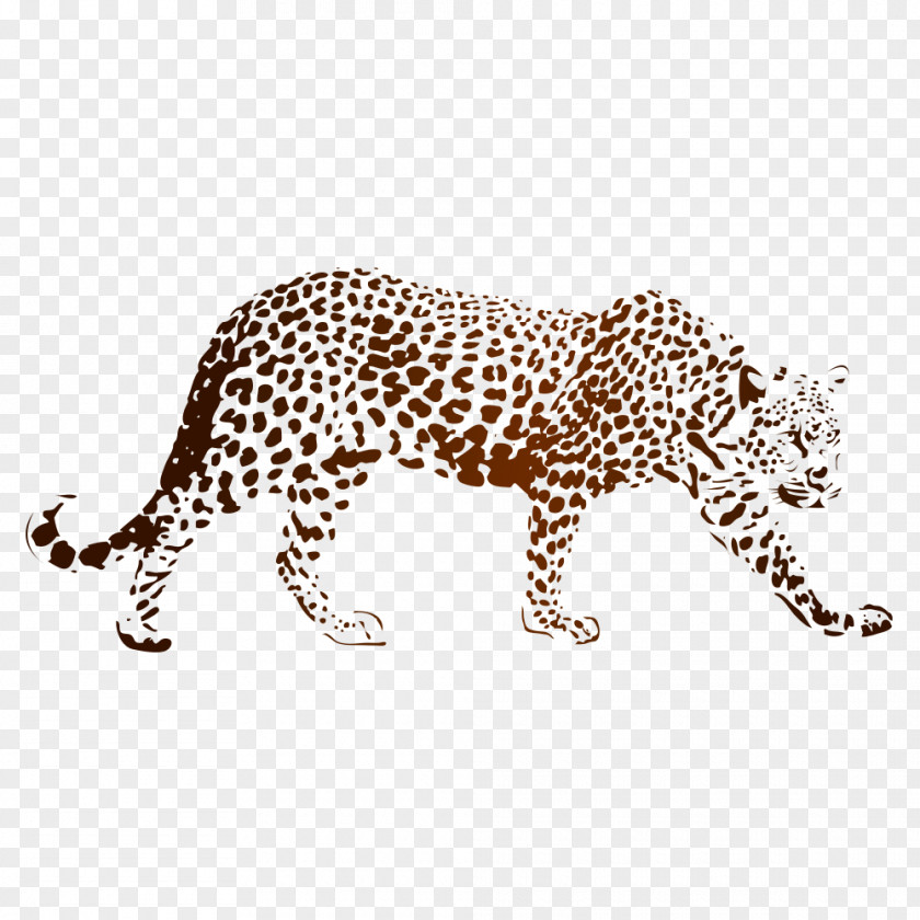Leopard Cheetah Wall Decal Sticker PNG