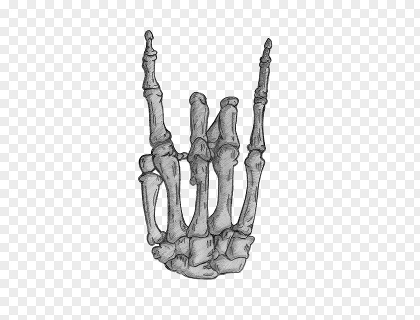 Sign Of The Horns Tattoo Rock Music Hand Drawing PNG of the horns music Drawing, skeleton hand clipart PNG