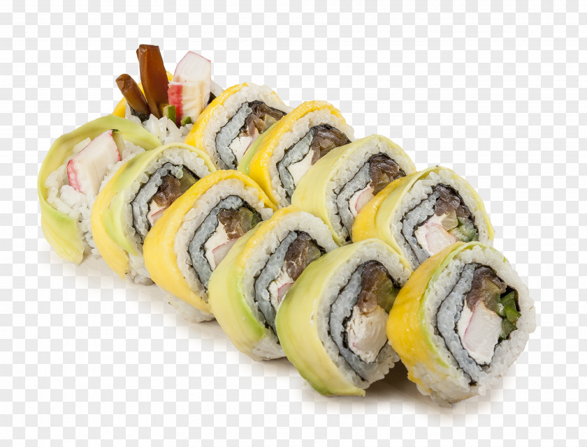 Sushi California Roll Gimbap Omelette Uramaki-zushi PNG