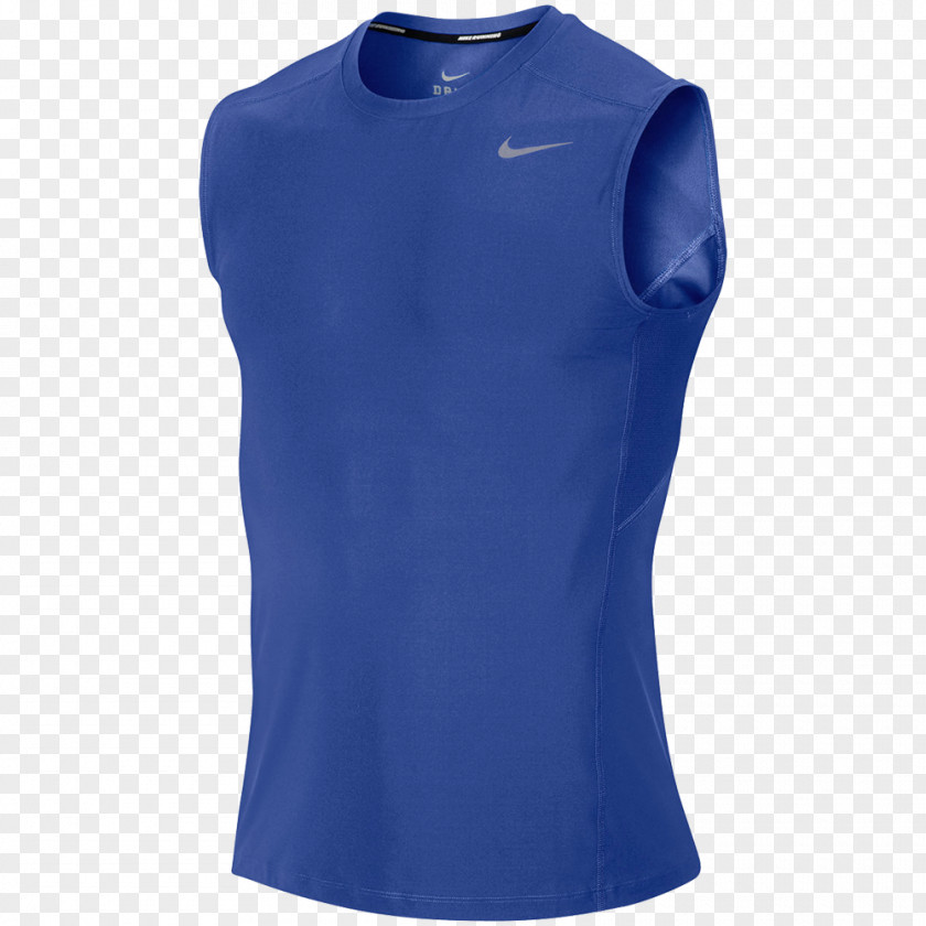 T-shirt Blue Nike Tracksuit Sleeveless Shirt PNG