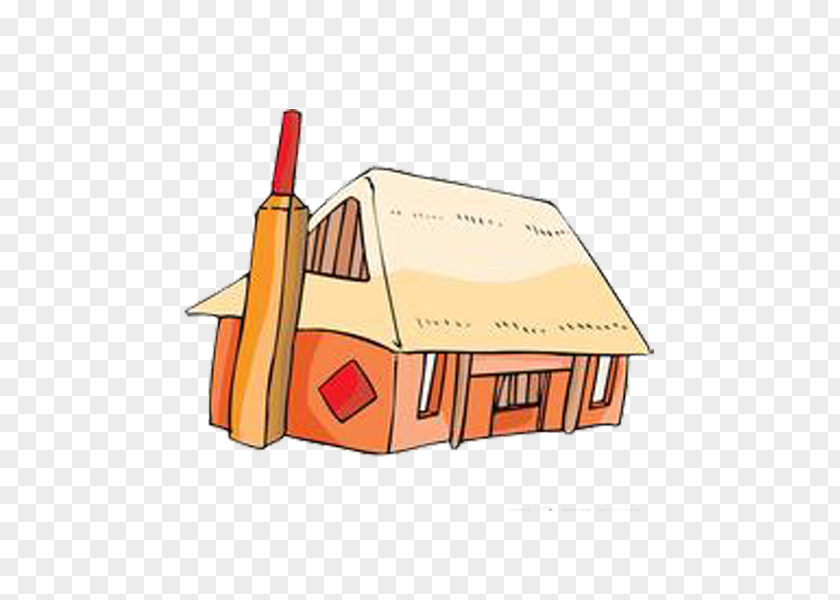Chinese Wind Yard Cartoon House Architecture Building PNG