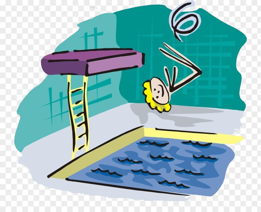 Diving Kids Cartoon PNG