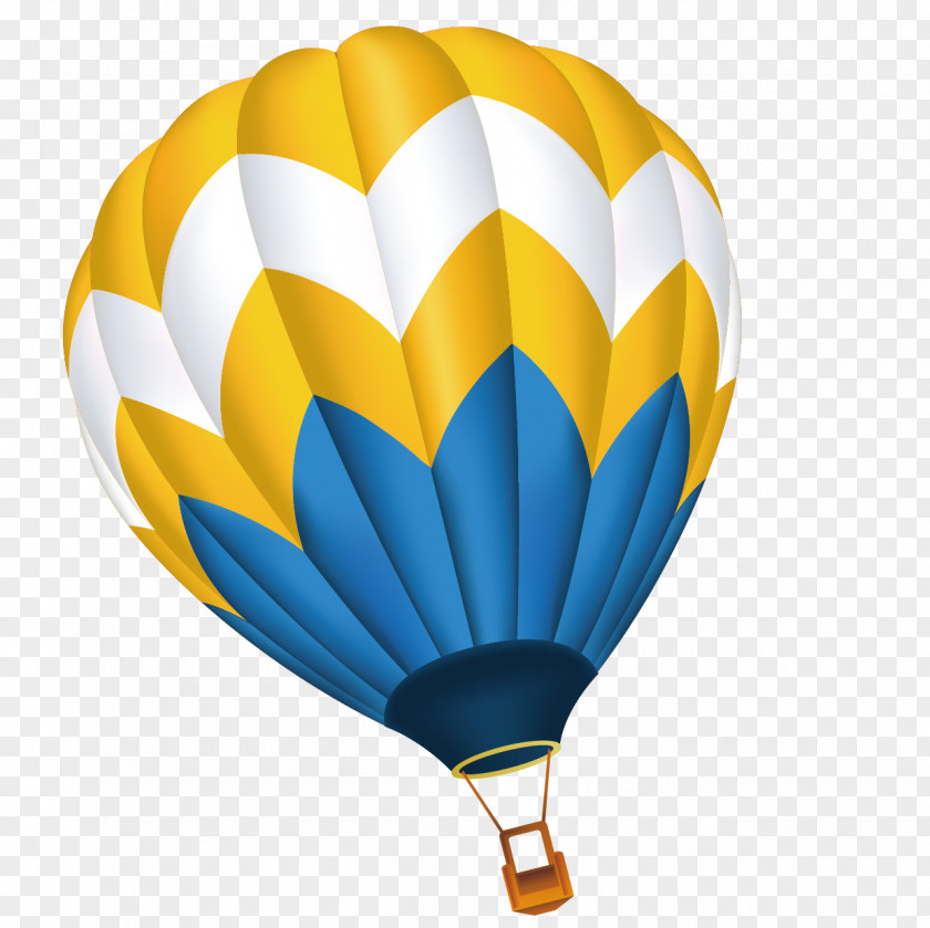 Hot Air Balloon Vector Cartoon PNG