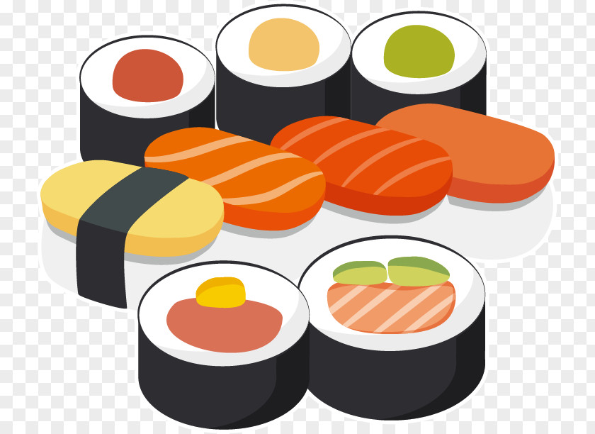 Korean Sushi Vector Material Japanese Cuisine PNG