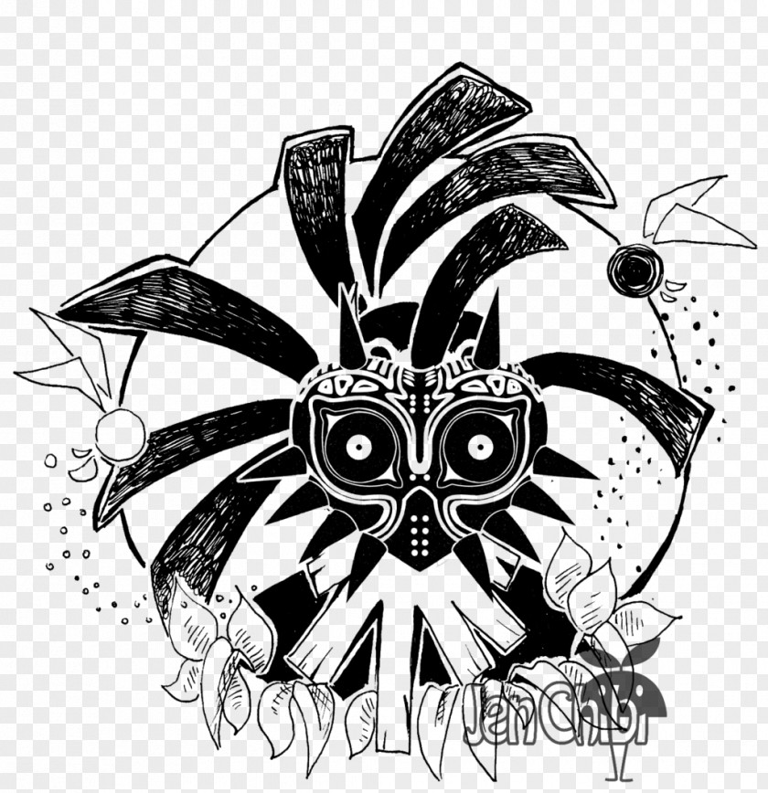 Majoras Mask The Legend Of Zelda: Majora's Logo Visual Arts Silhouette PNG