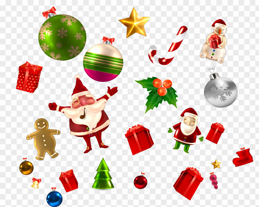 Santa And Bells Claus Christmas Gift Computer File PNG