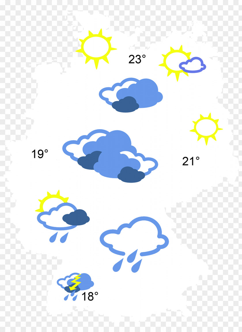 Weather Forecasting Map Clip Art PNG