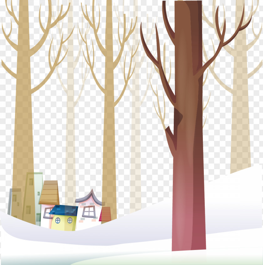 Winter Woods Desktop Wallpaper High-definition Television 4K Resolution PNG