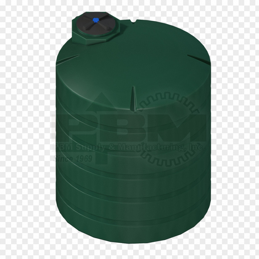 Green Low Polygon Plastic Cylinder PNG