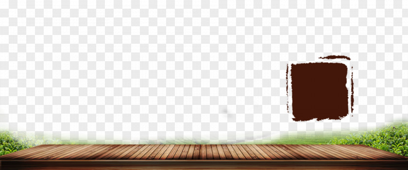 Green Wood Around Rectangle PNG