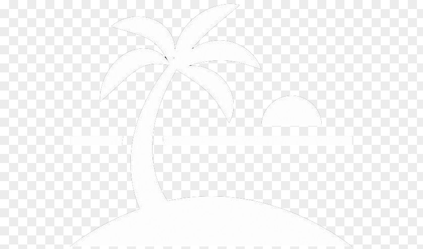 Palm Tree Island White Font PNG