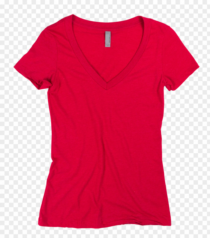 Printed T Shirt Red T-shirt Top Clothing Polo Neckline PNG