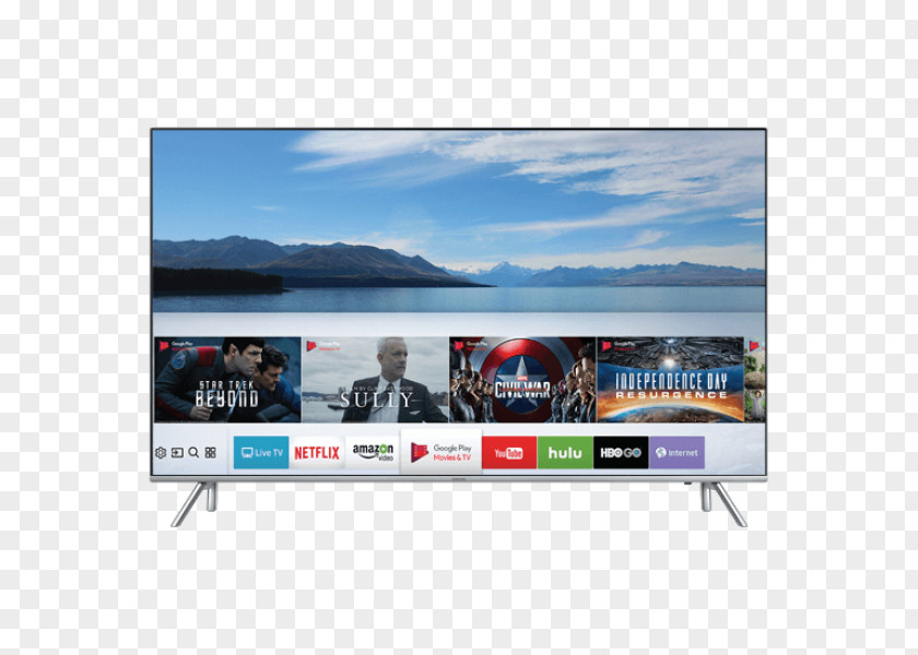 Tivi Samsung MU7000 4K Resolution Ultra-high-definition Television Smart TV PNG