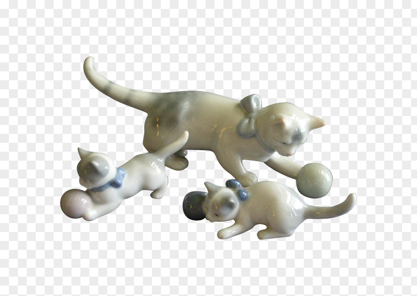 Cat Figurine Porzellanfabrik Metzler & Ortloff Kitten Porcelain PNG