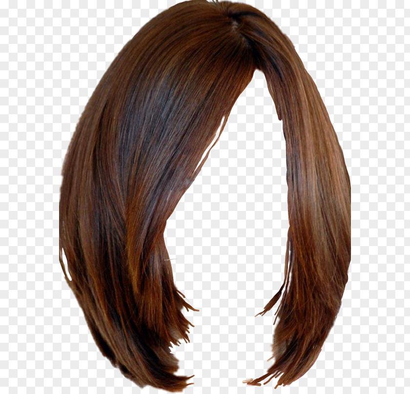 Hair Brown Coloring Wig Hairstyle PNG