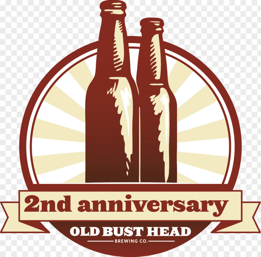 2nd Anniversary Old Bust Head Brewing Company Marketing PNG