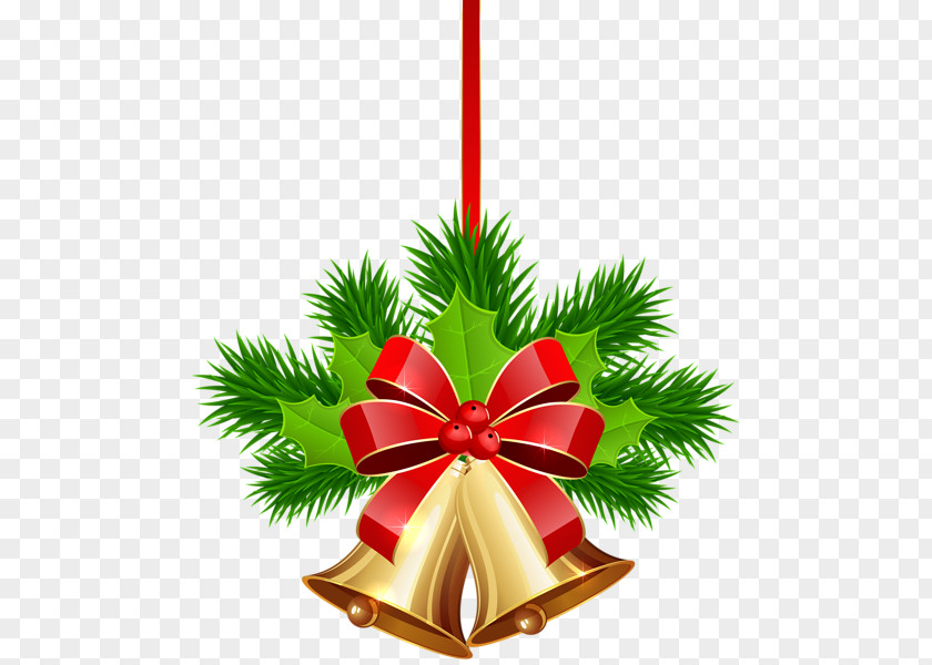 Beautifully Decorated Christmas Bell Element Jingle Clip Art PNG