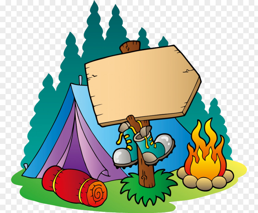 Campsite Camping Clip Art PNG