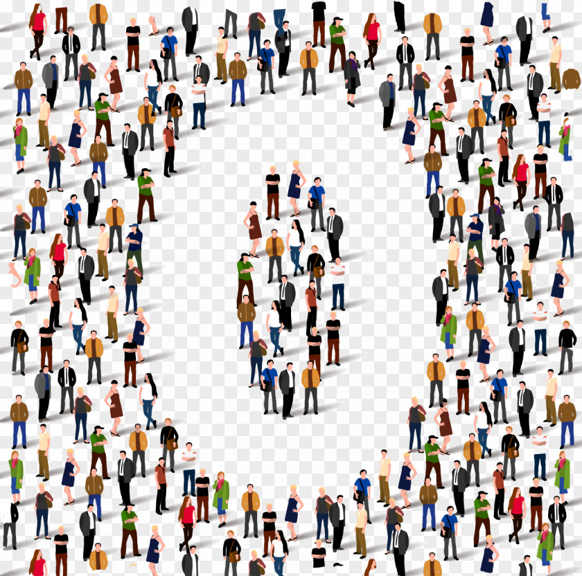 Creative Digital 0 Social Group People Illustration PNG