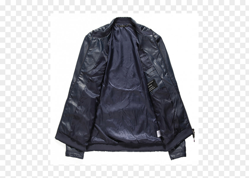 Jacket Leather Pocket Parka Hood PNG