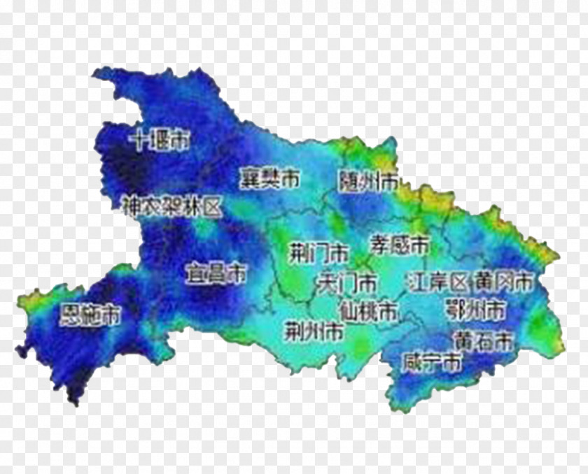 Satellite Map Of Hubei Xingao Degree Education Sanjiao Lake Bacon PNG