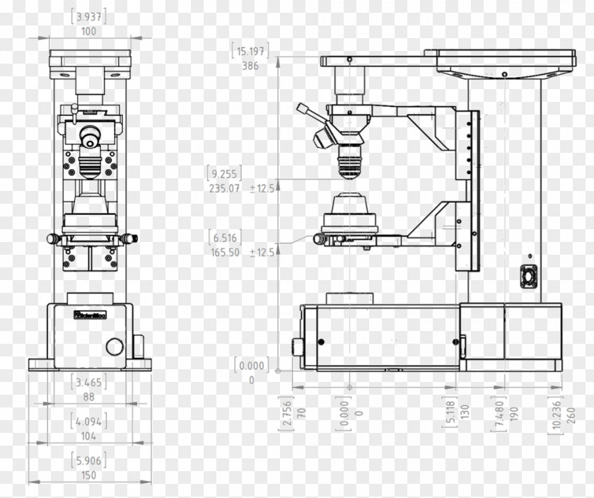 Design Technical Drawing Engineering Microscope PNG