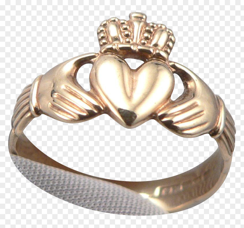 Gold Ring Claddagh Jewellery Wedding PNG