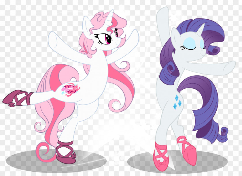 Hand-painted Ink And White Ballerina Pony Slipper Spike Twilight Sparkle Rarity PNG