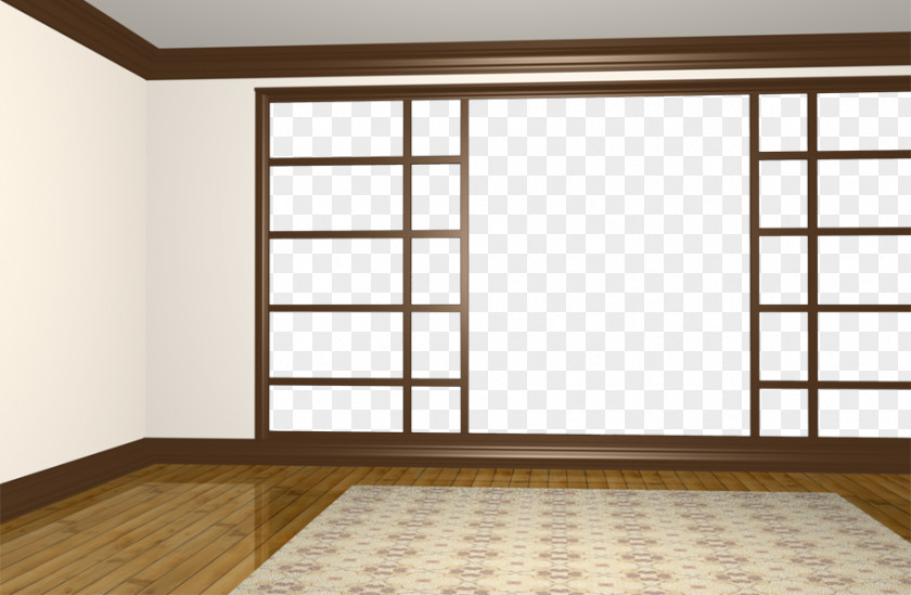 Japanese Wind Empty Room Template Interior Design Services PNG