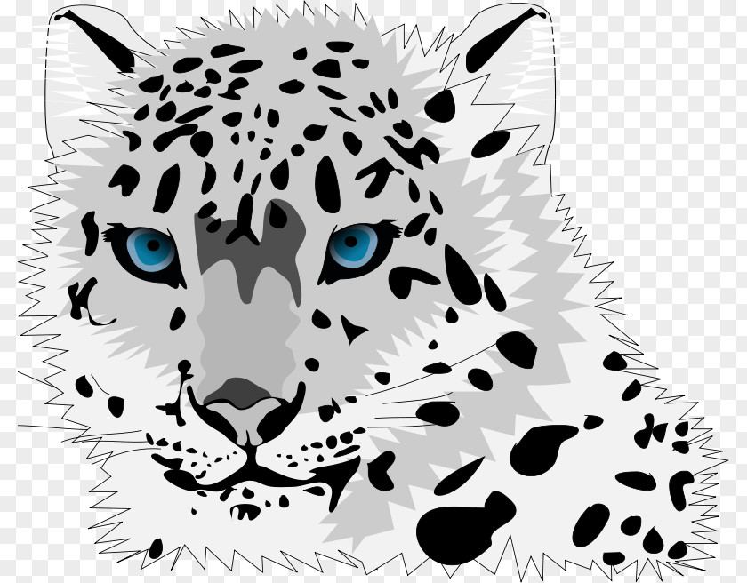 Leopard Head Cliparts Amur Snow Cartoon Cat Clip Art PNG