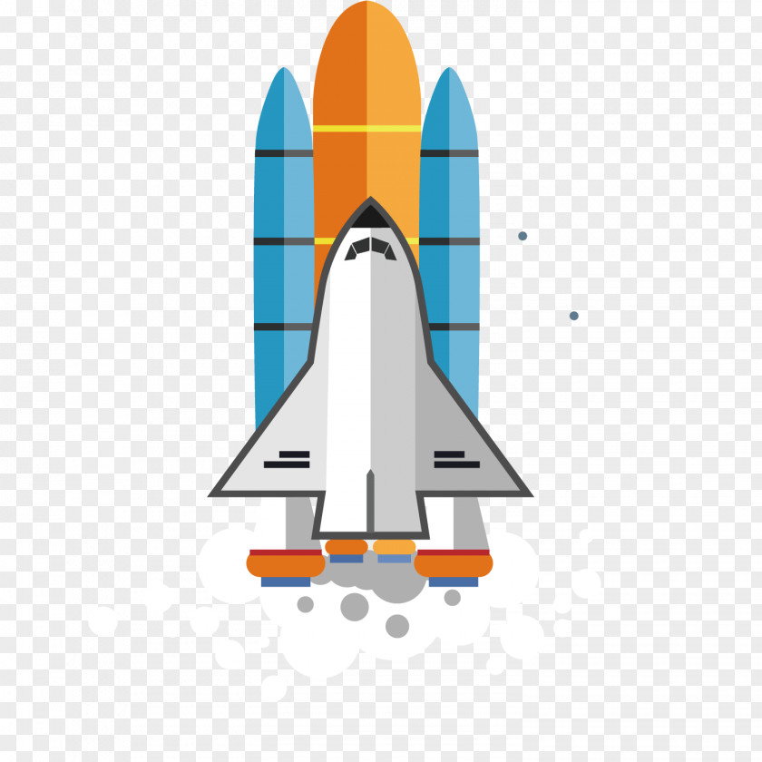 Space Rocket Flight Concept Launch Adobe Illustrator PNG