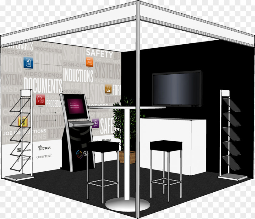 Booth Stand World's Fair Exhibition Exhibit Design Interior Services PNG
